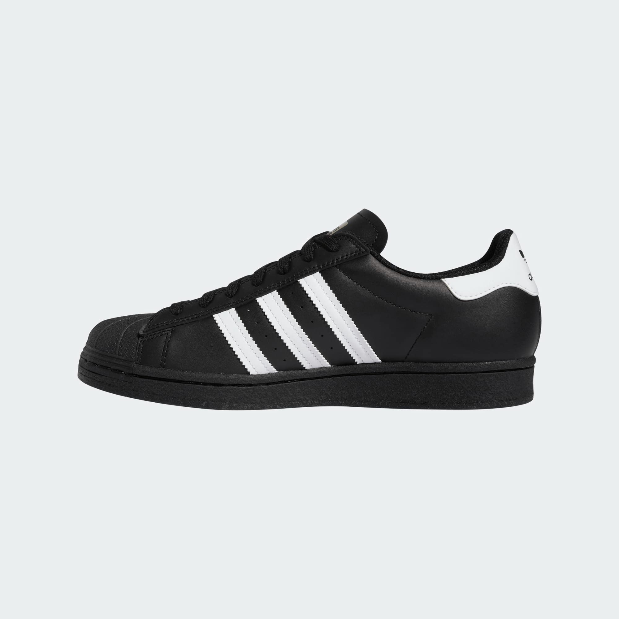 "SUPERSTAR ADV" LEATHER SHOES (BLACK/WHITE)-5
