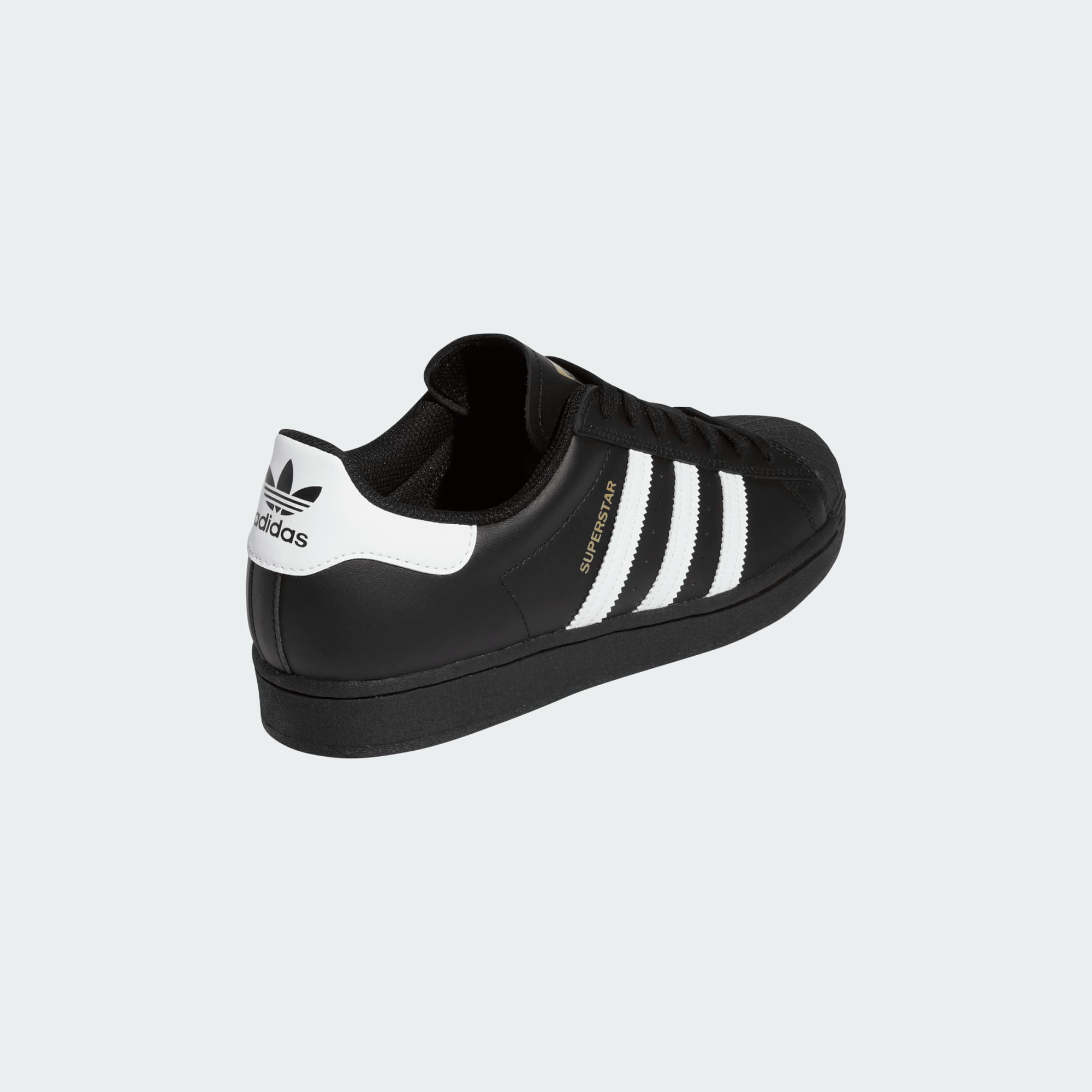 "SUPERSTAR ADV" LEATHER SHOES (BLACK/WHITE)-6