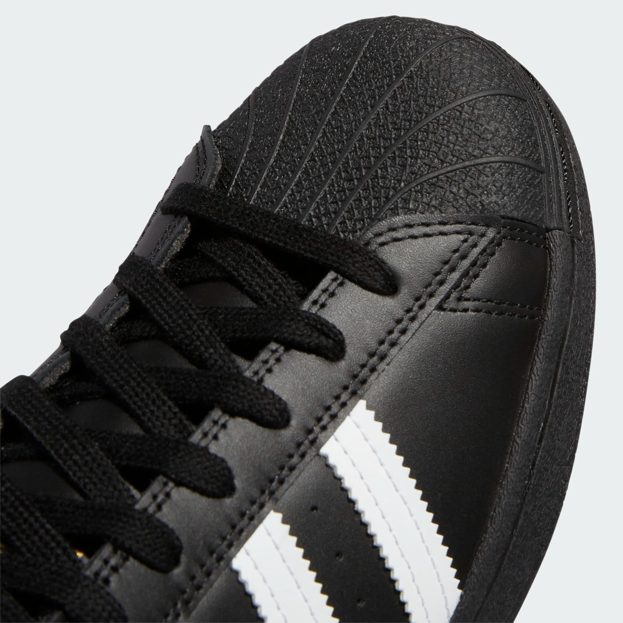 "SUPERSTAR ADV" LEATHER SHOES (BLACK/WHITE)-7