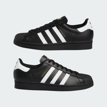 Cargar imagen en el visor de la galería, ADIDAS - "SUPERSTAR ADV" LEATHER SHOES (BLACK/WHITE)
