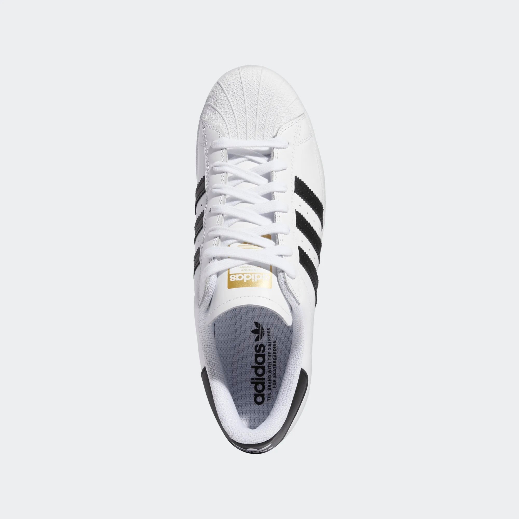 "SUPERSTAR ADV" LEATHER SHOES (WHITE/BLACK)-3
