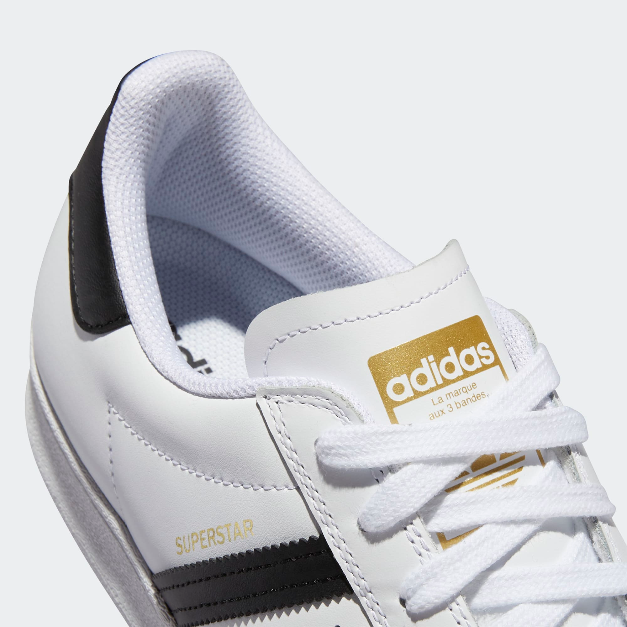 "SUPERSTAR ADV" LEATHER SHOES (WHITE/BLACK)-6