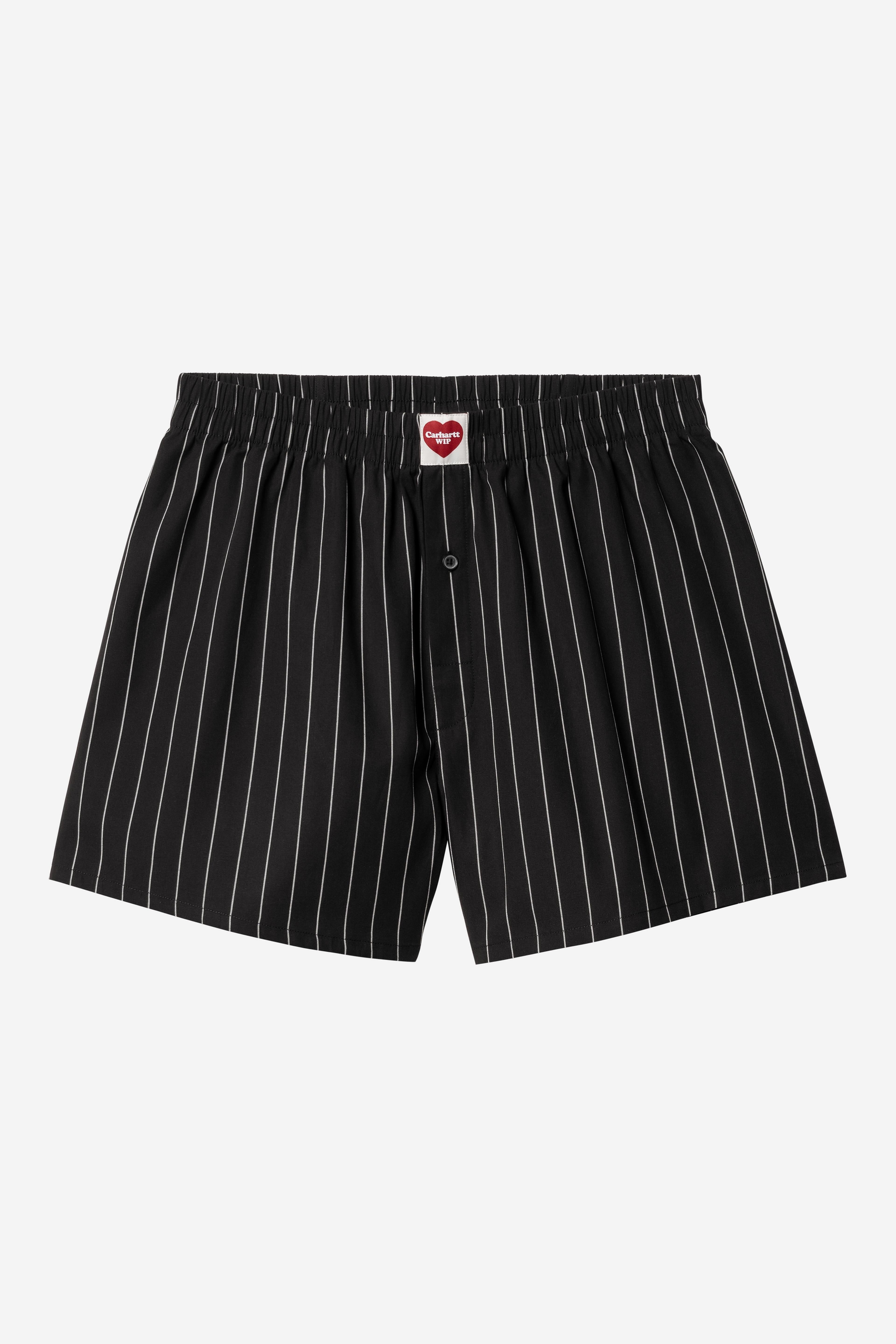 "COTTON" SEATON STRIPE BOXER SHORTS (BLACK)