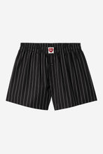 Carica l&#39;immagine nel visualizzatore di Gallery, CARHARTT WIP - &quot;COTTON&quot; SEATON STRIPE BOXER SHORTS (BLACK)
