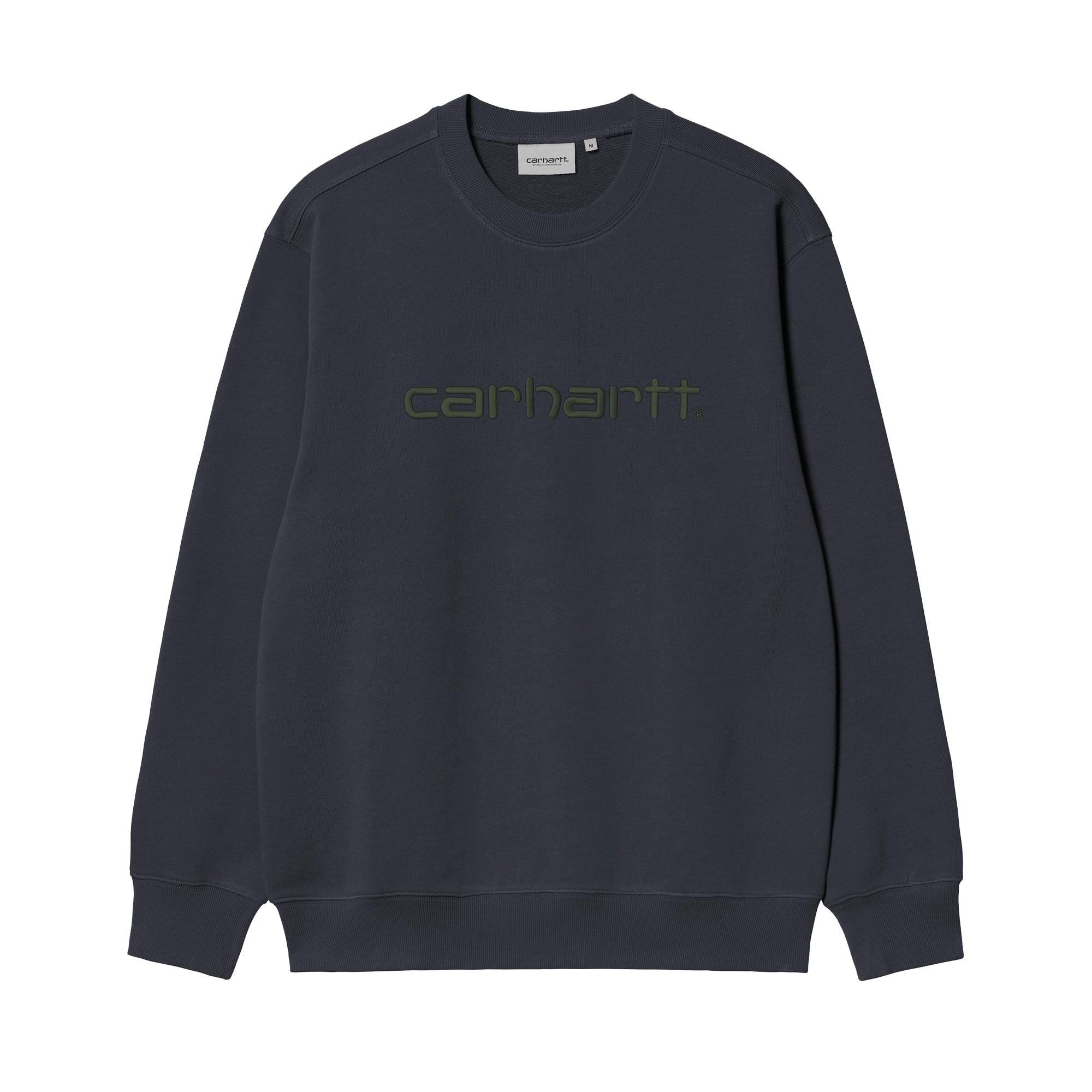 "CARHARTT" CREWNECK (DARK NAVY/DARK SCARAB)