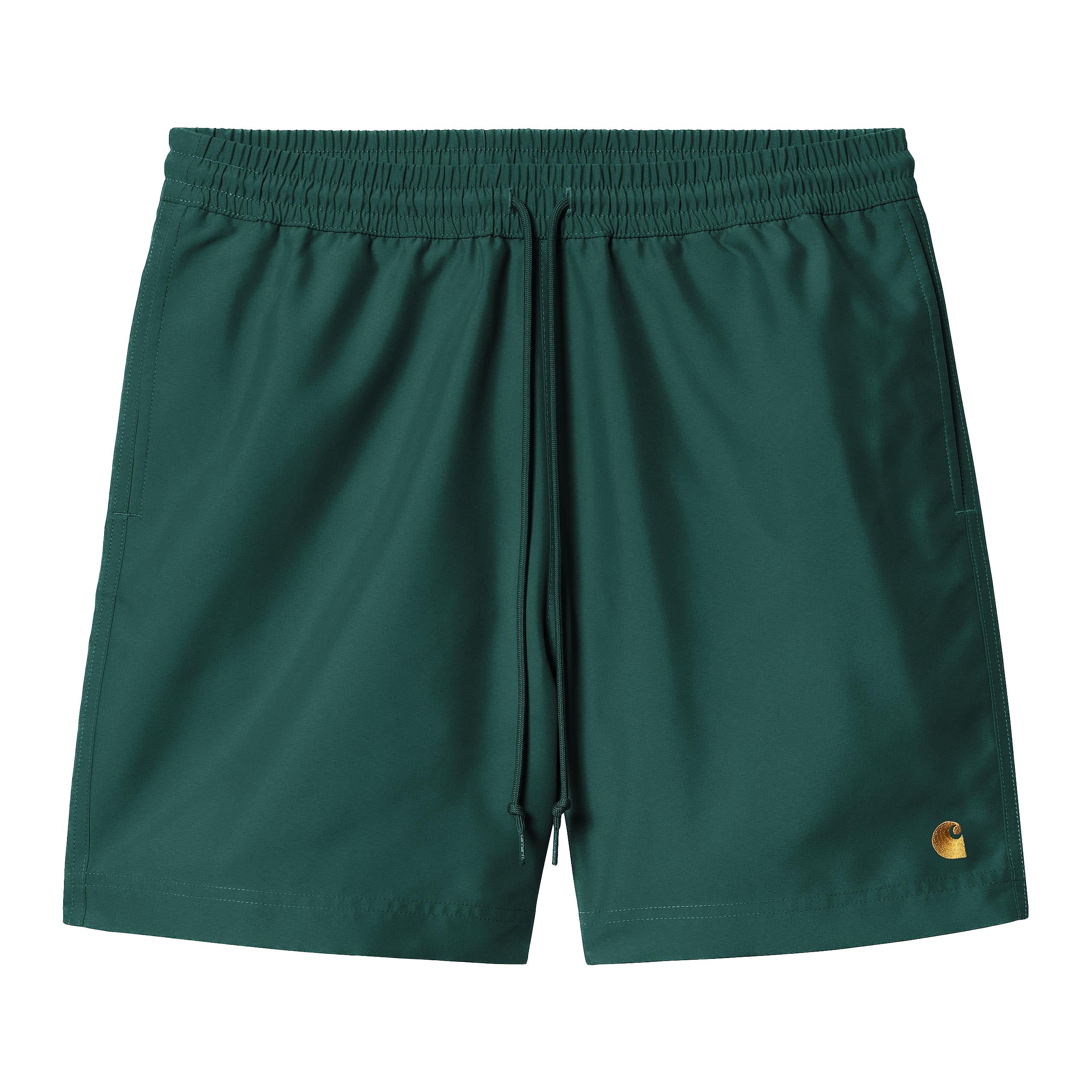 CARHARTT WIP - "CHASE" SWIM TRUNKS (DARK FIR/GOLD)