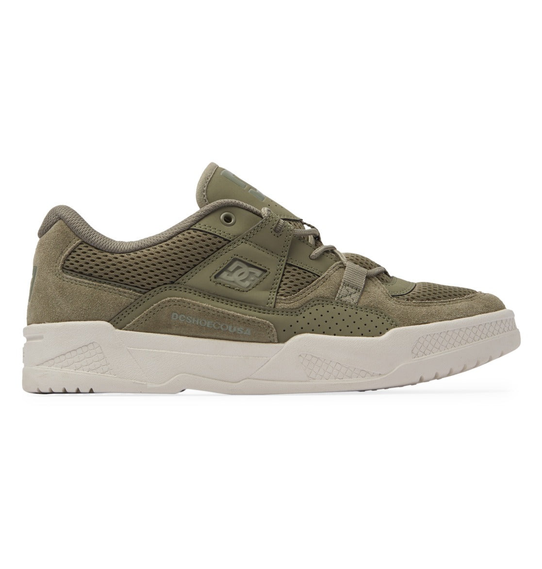 "CONSTRUCT" SUEDE SHOES (ARMY OLIVE)