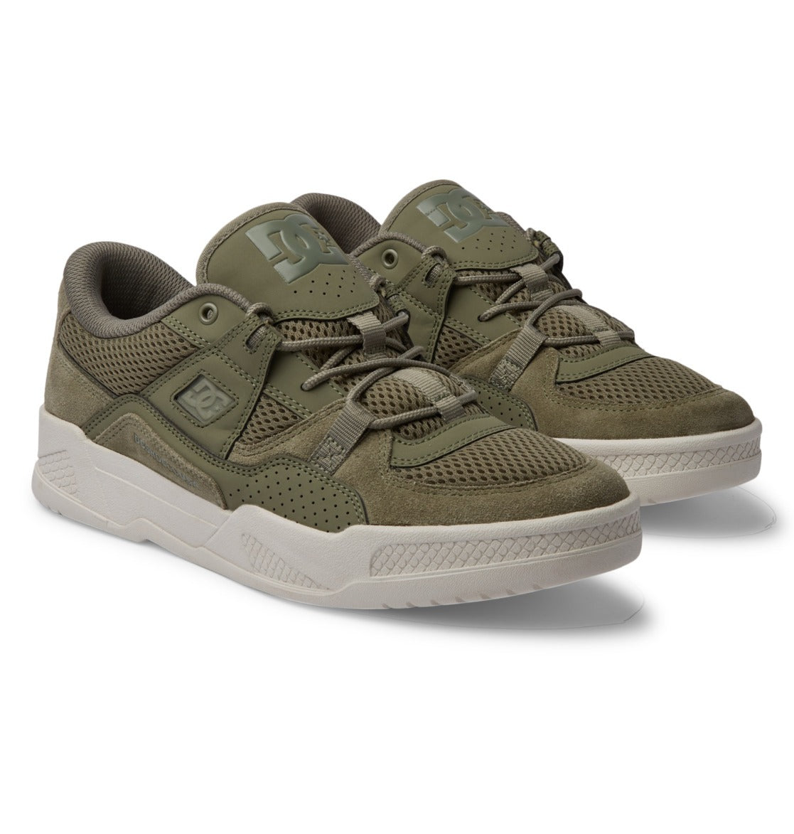"CONSTRUCT" SUEDE SHOES (ARMY OLIVE)