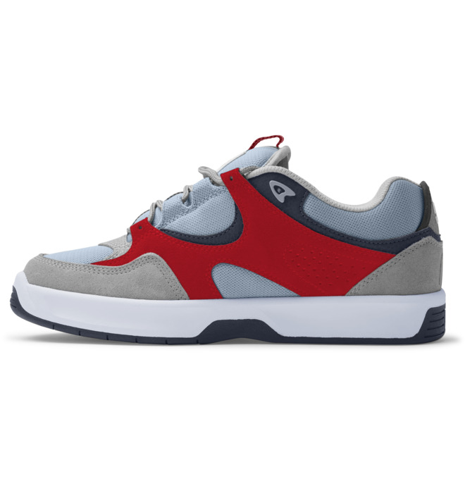 "KALYNX ZERO S" SUEDE SHOES (GREY/RED)-3