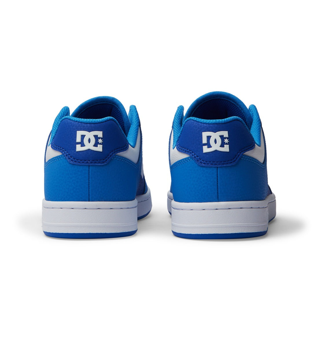 DC SHOES - "MANTECA 4" LEATHER SHOES (BLUE/BLUE/WHITE)-6