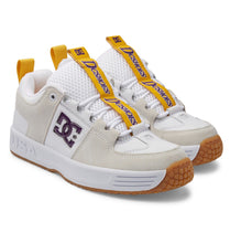 Load image into Gallery viewer, DC SHOES - &quot;LYNX OG&quot; LEATHER SHOES (WHITE/PURPLE)
