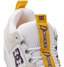 Carica l&#39;immagine nel visualizzatore di Gallery, DC SHOES - &quot;LYNX OG&quot; LEATHER SHOES (WHITE/PURPLE)
