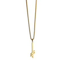 Charger l&#39;image dans la galerie, DEATHWISH - &quot;GANG LOGO&quot; NECKLACE (GOLD)
