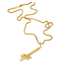 Charger l&#39;image dans la galerie, DEATHWISH - &quot;GANG LOGO&quot; NECKLACE (GOLD)
