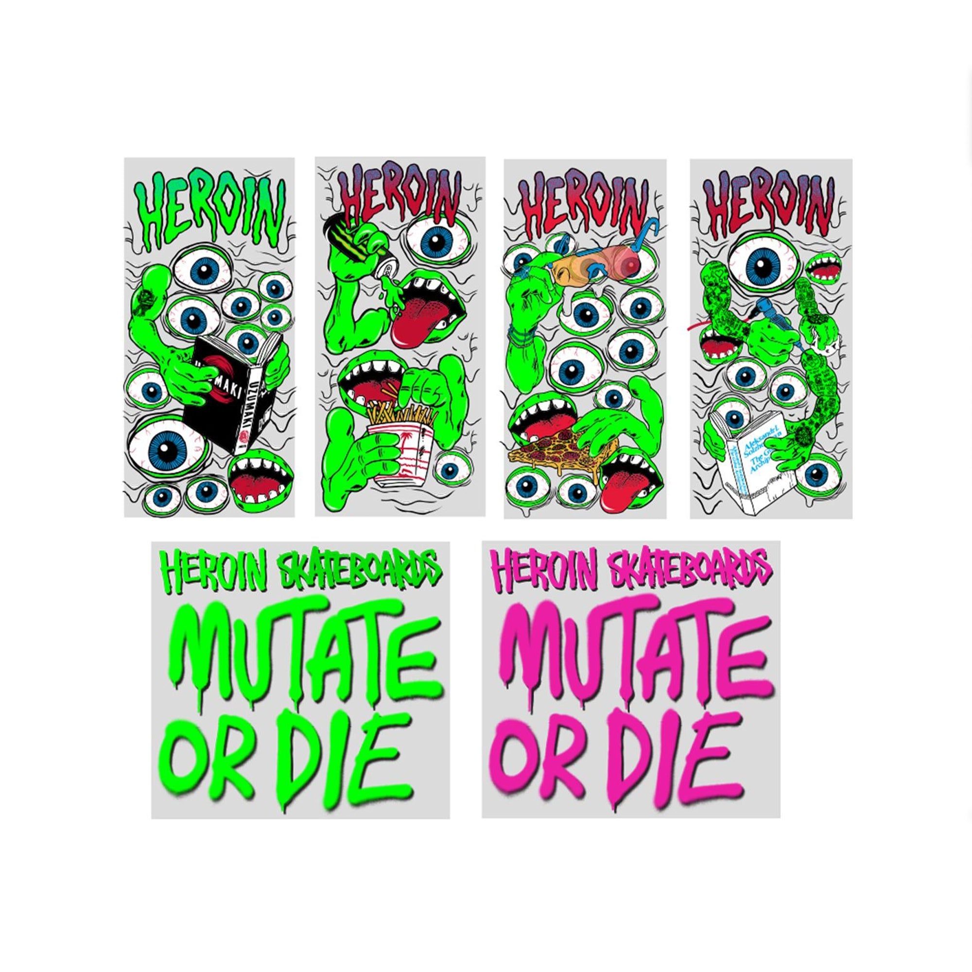 "MUTATE OR DIE" STICKER PACK