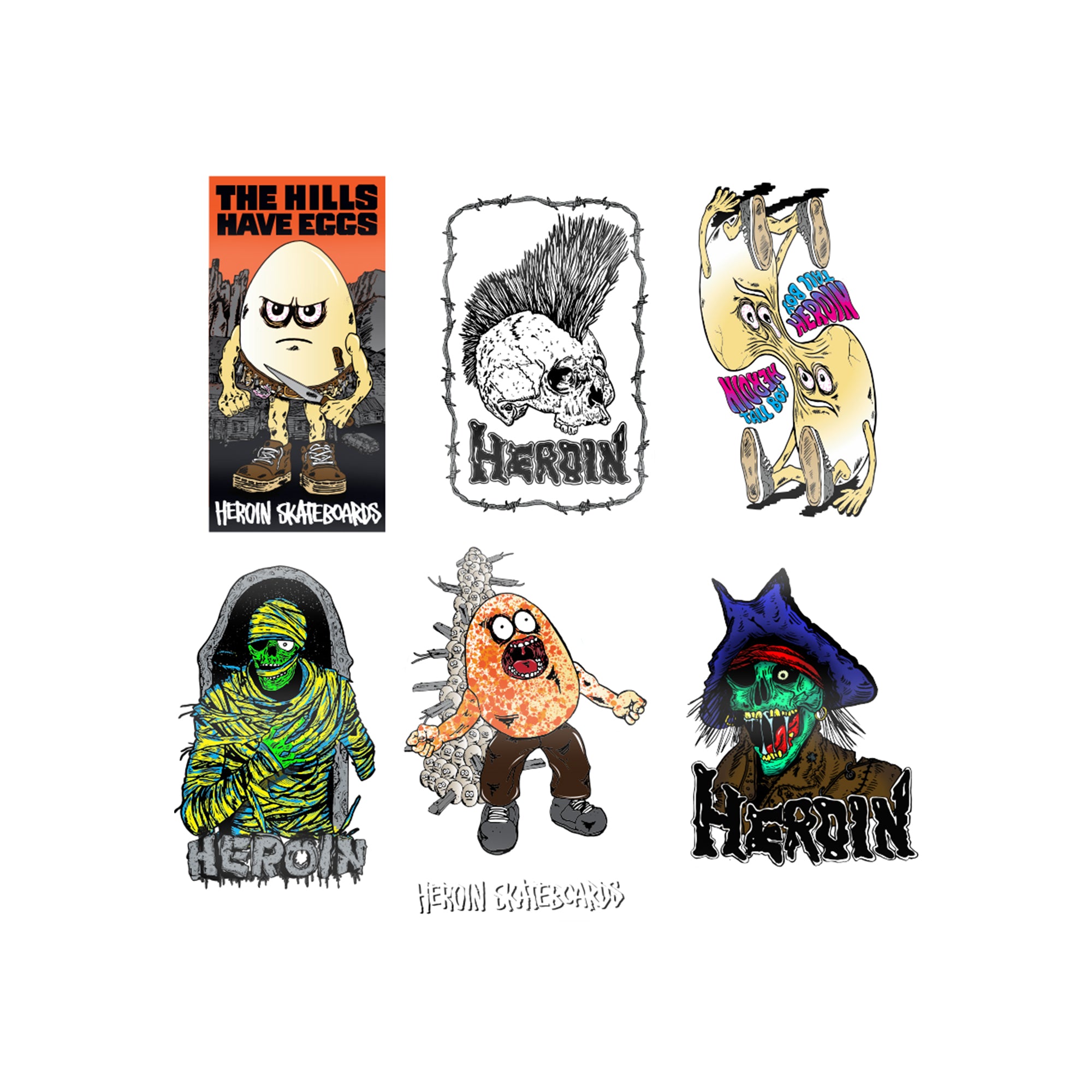 "HILLS HAVE EYES" STICKERS (6-PACK)-1