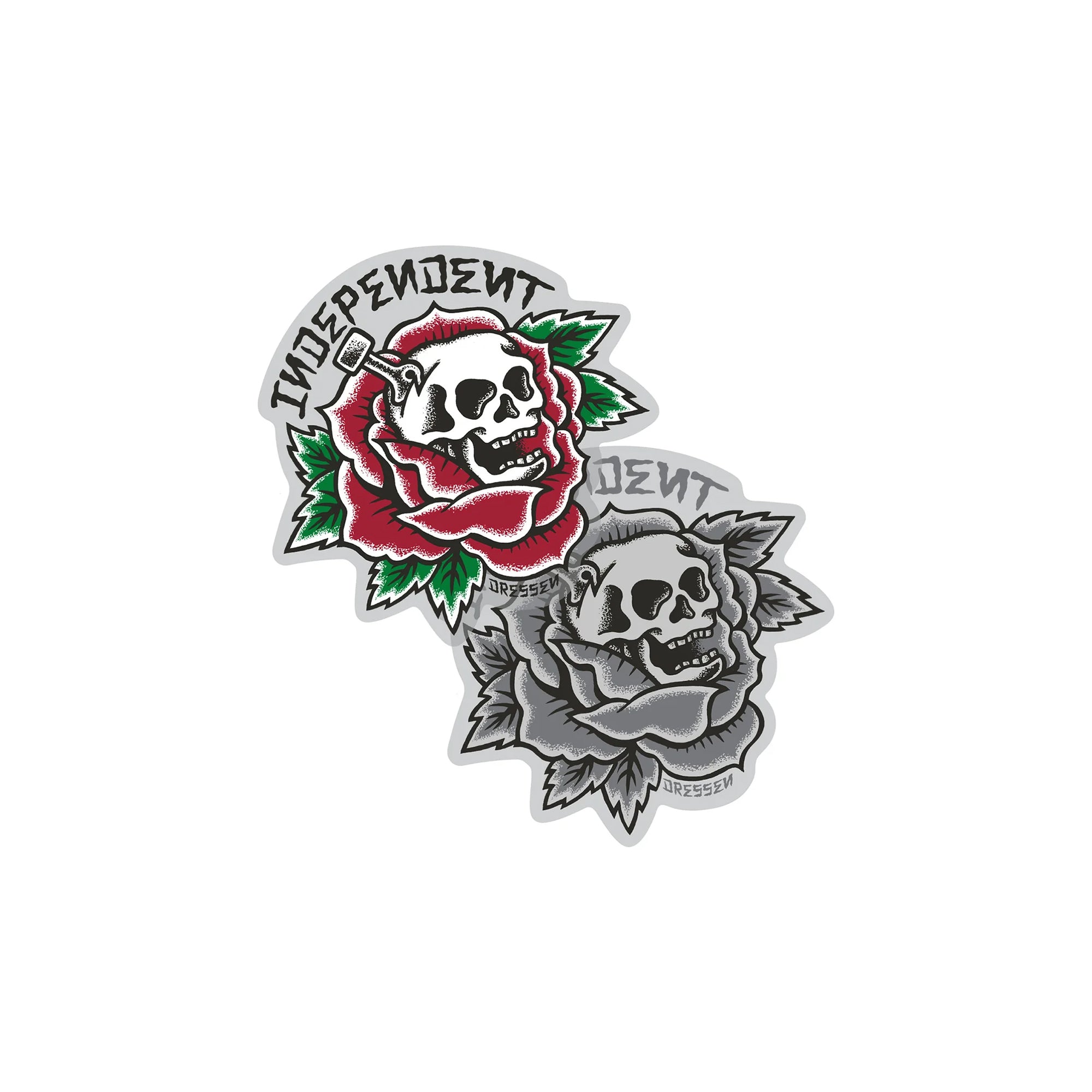 ERIC DRESSEN'S "SKULL ROSE" STICKERS
