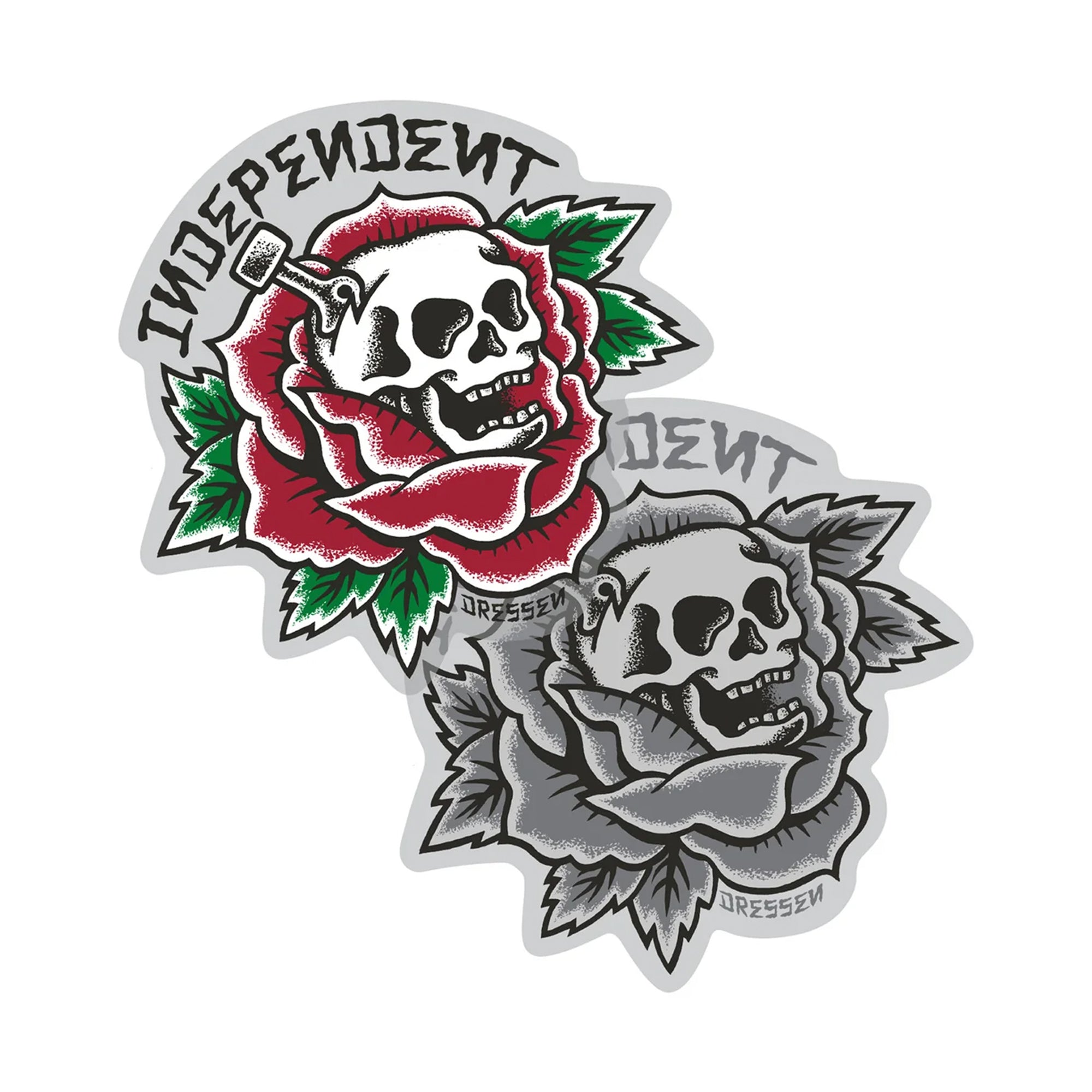 ERIC DRESSEN'S "SKULL ROSE" STICKERS