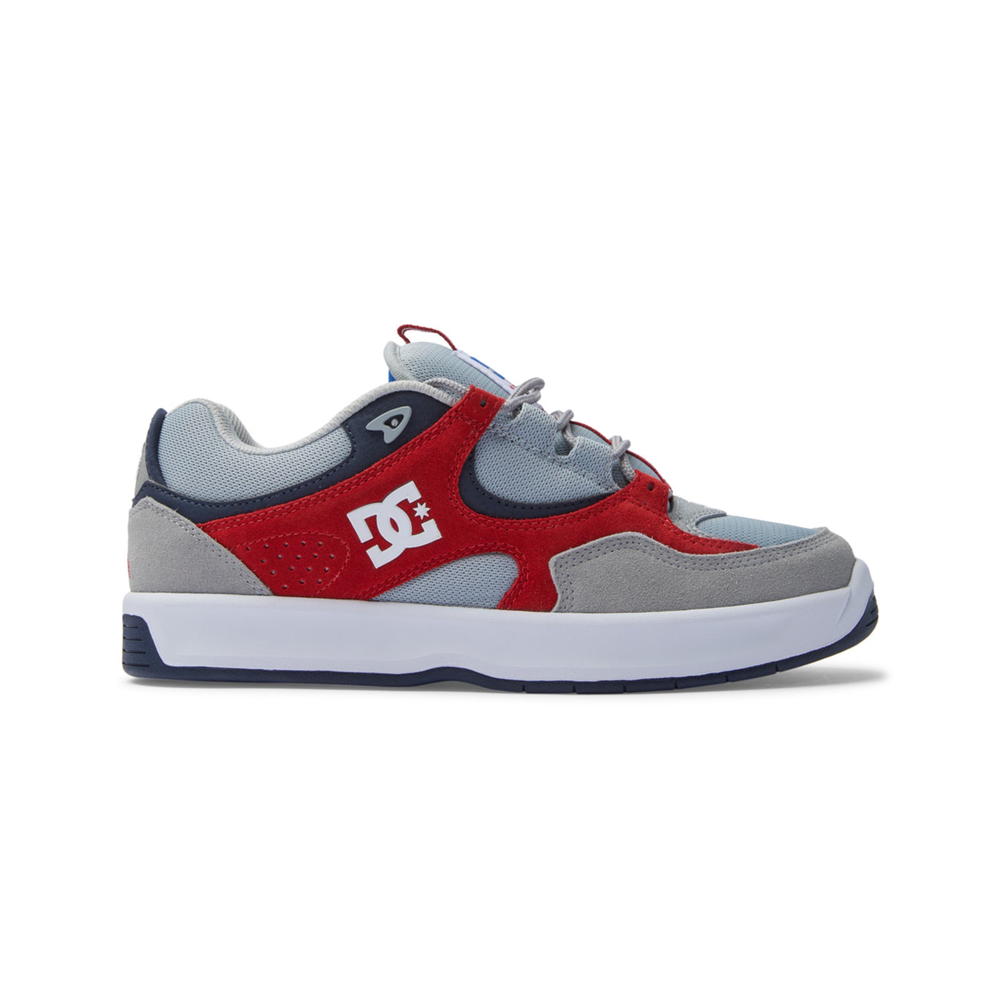 "KALYNX ZERO S" SUEDE SHOES (GREY/RED)