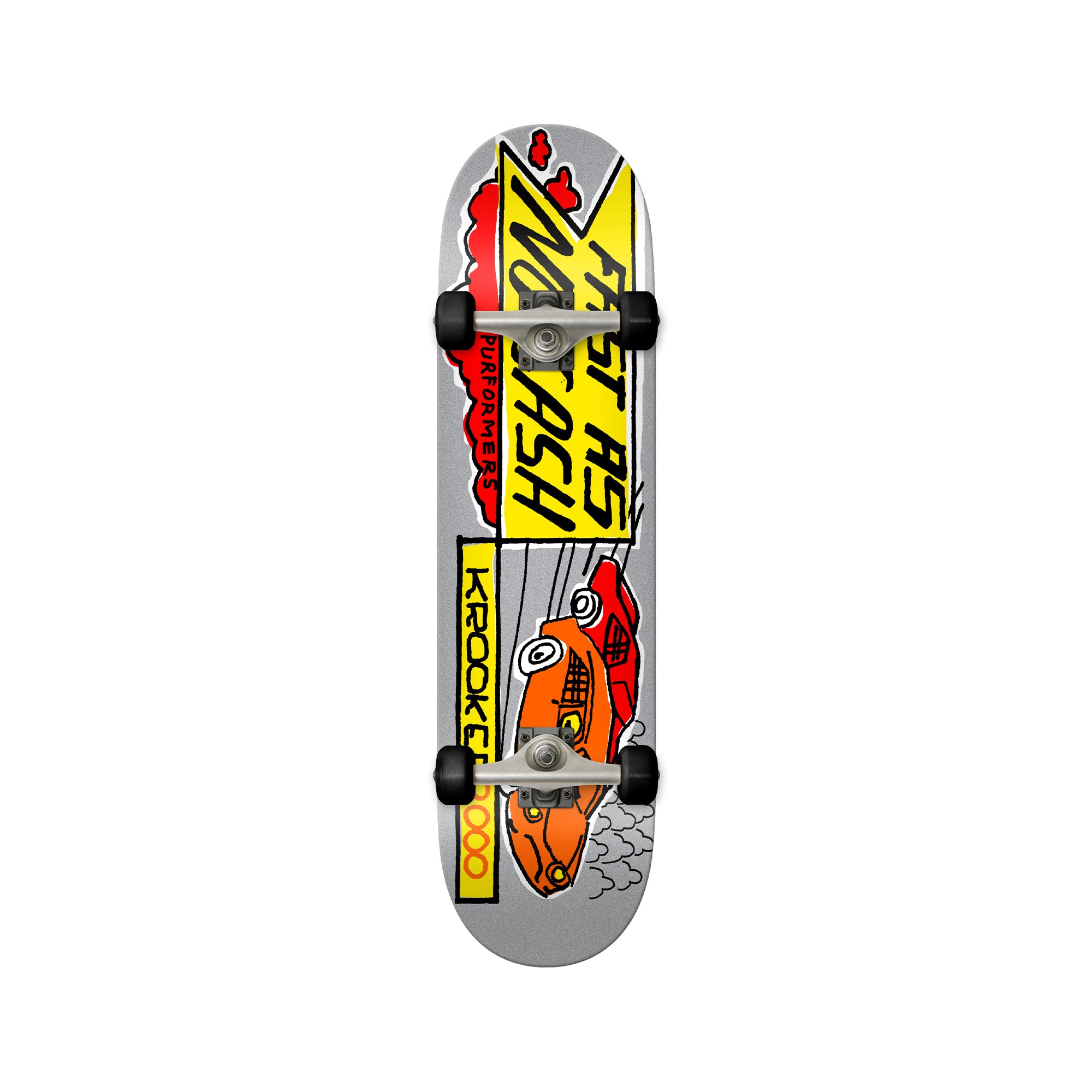 "RACING" COMPLETE SKATEBOARD (8.0")-1