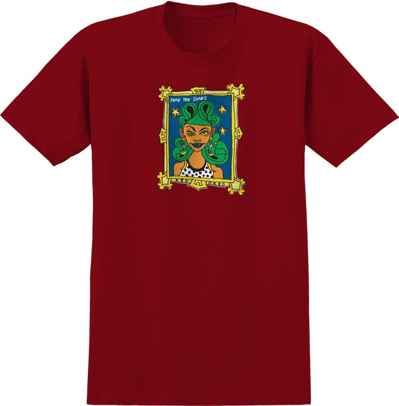 "FEAR" T-SHIRT (MAROON)