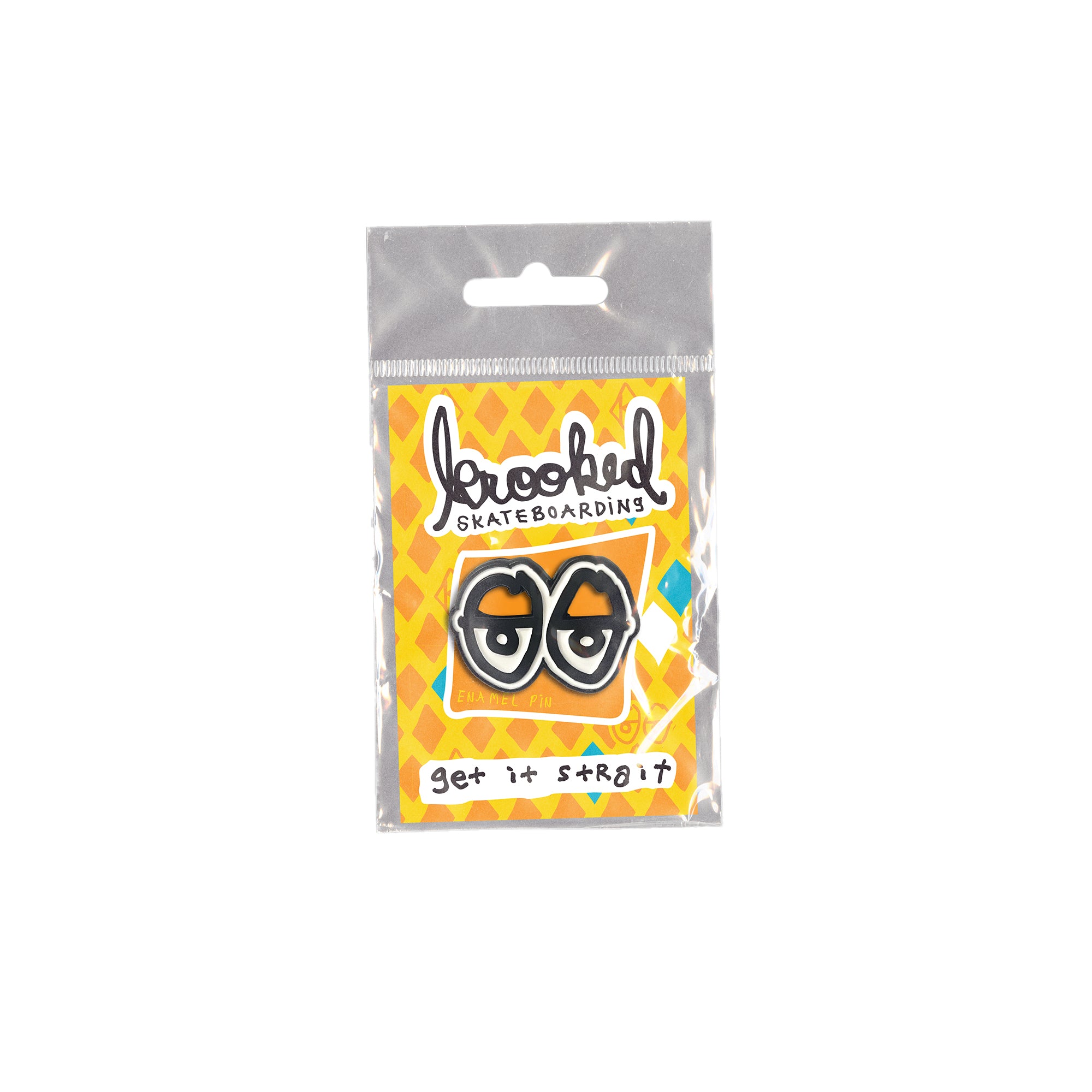 "EYES CUT OUT" PIN