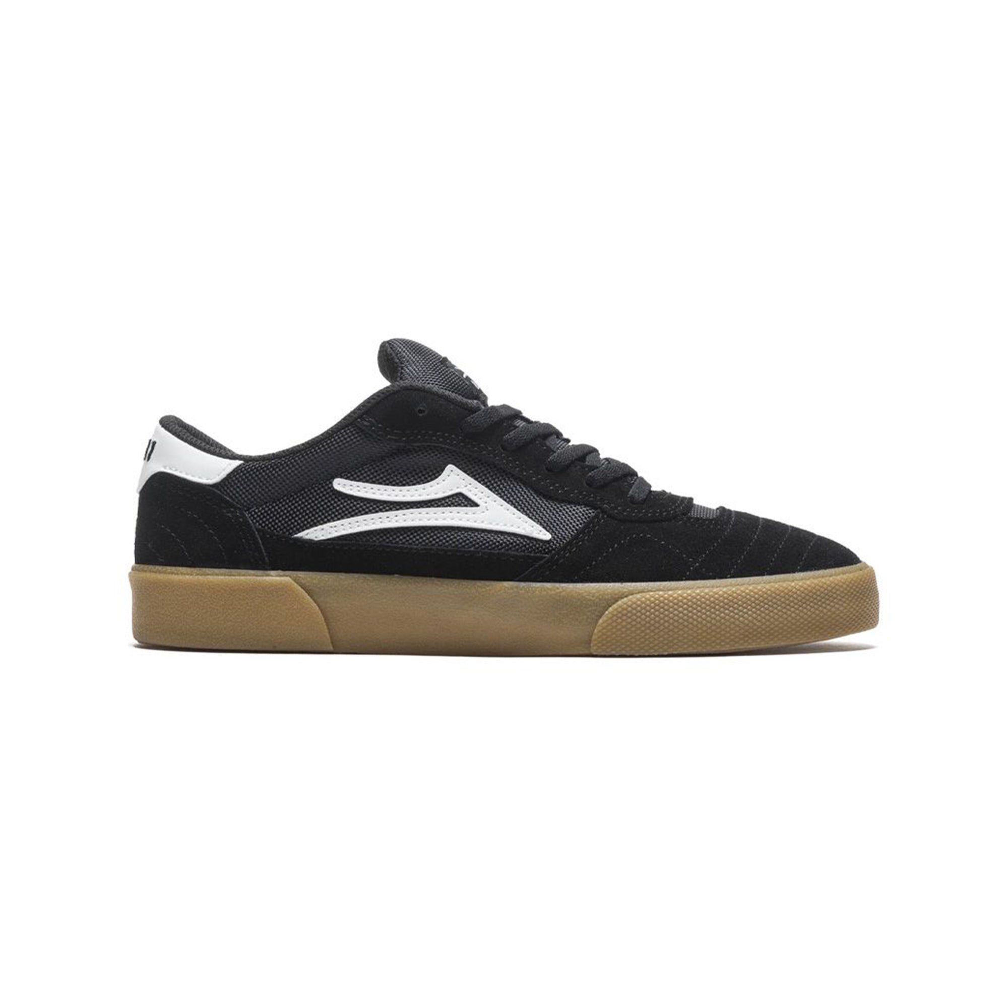 "CAMBRIDGE" SUEDE SHOES BLACK/GUM