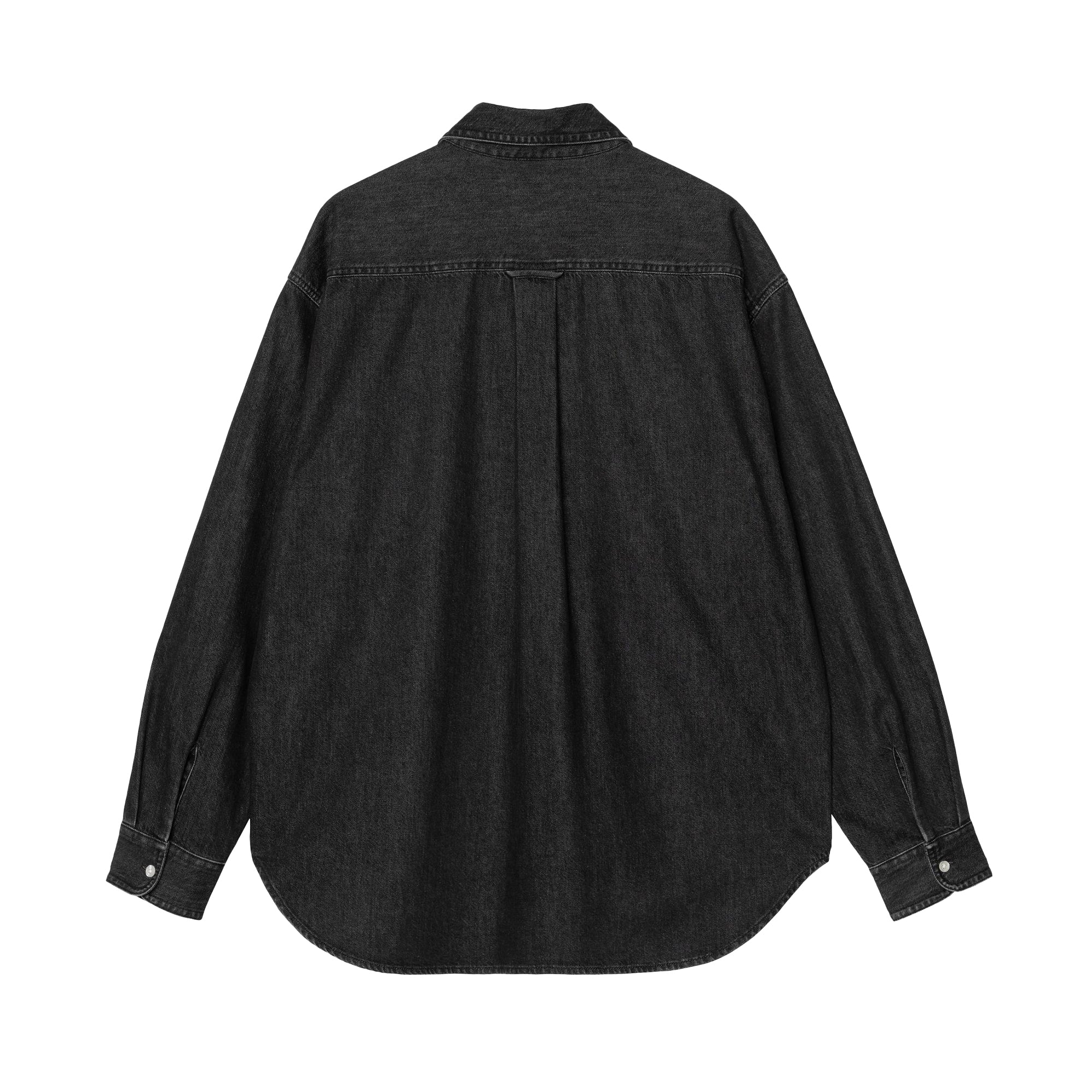 "LUCAS" SHIRT (BLACK STONE WASHED)