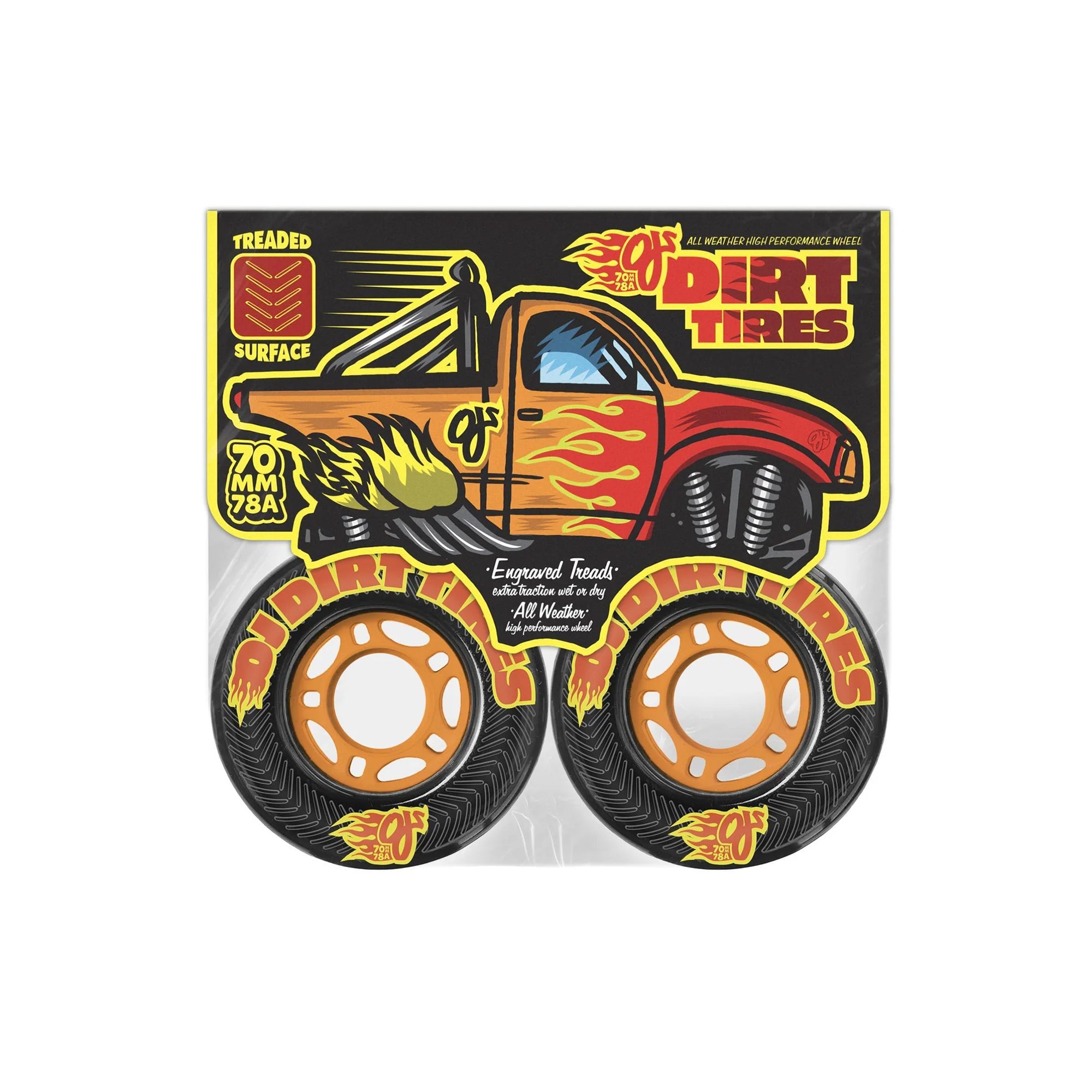 "DIRT TIRES" OFF ROAD WHEELS (78A - 70MM)-4