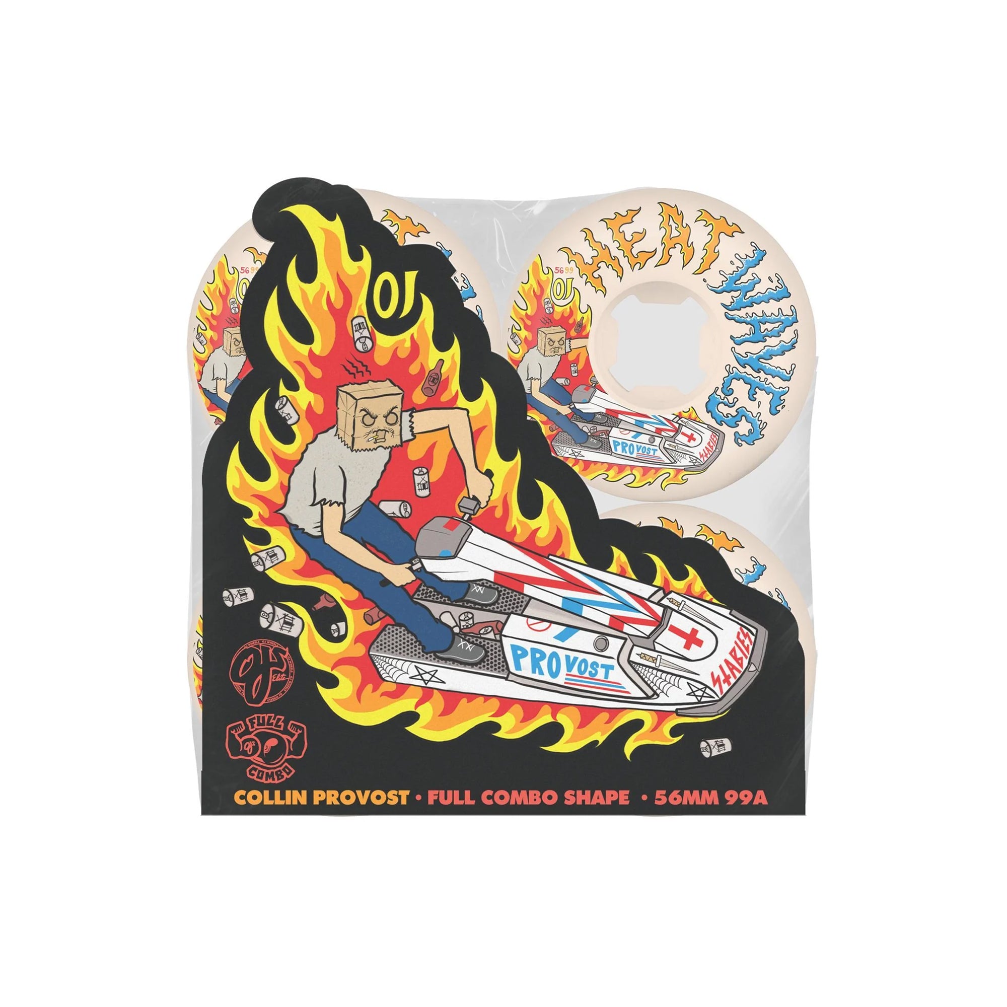 COLLIN PROVOST'S "HEAT WAVES" WHEELS (FULL COMBO SHAPE - 99A - 56MM)