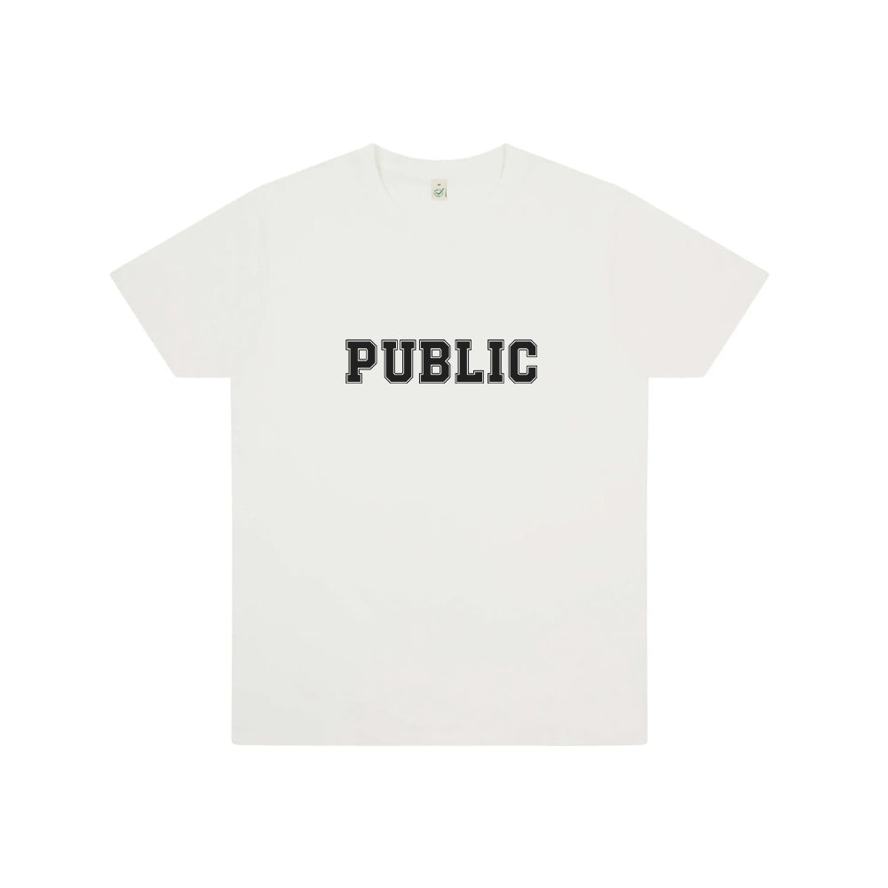 "ACADEMY" T-SHIRT (FADED WHITE)