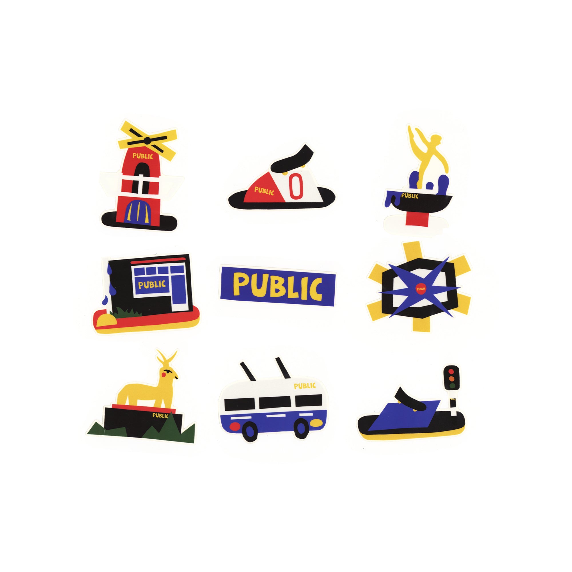 "CUT OUT" STICKERS (9-PACK)