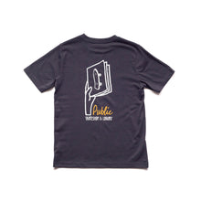 Carica l&#39;immagine nel visualizzatore di Gallery, PUBLIC SKATESHOP - &quot;HAND&quot; T-SHIRT (INK GREY)
