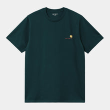Charger l&#39;image dans la galerie, CARHARTT WIP - &quot;AMERICAN SCRIPT&quot; T-SHIRT (DEEP LAGOON)
