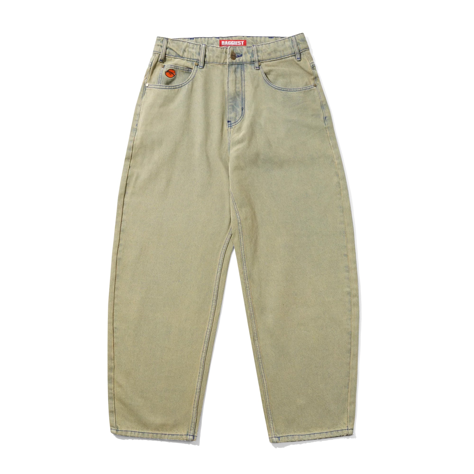 "SANTOSUOSSO" DENIM PANTS (SUNFADE BLUE)
