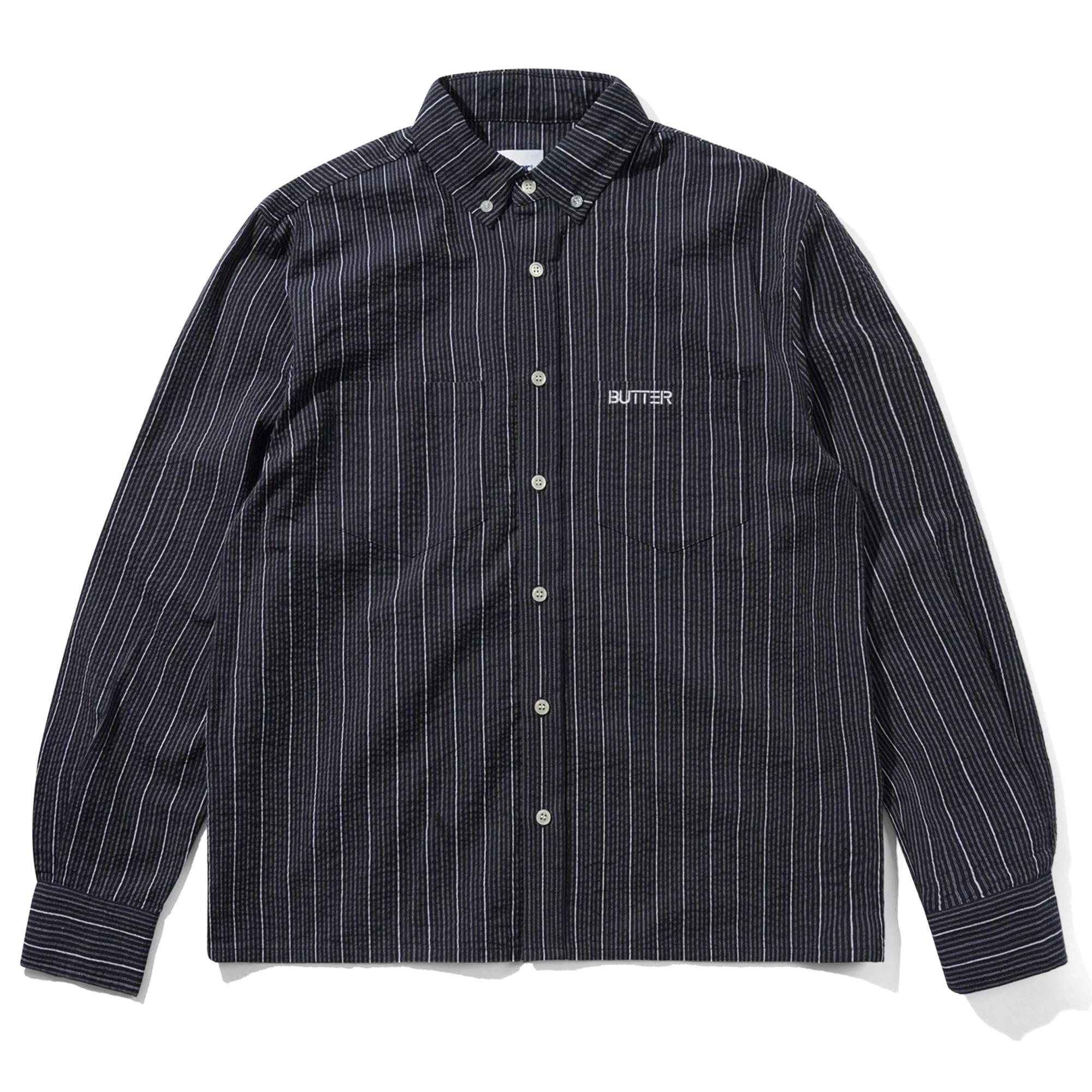 "SEERSUCKER" SHIRT (NAVY)