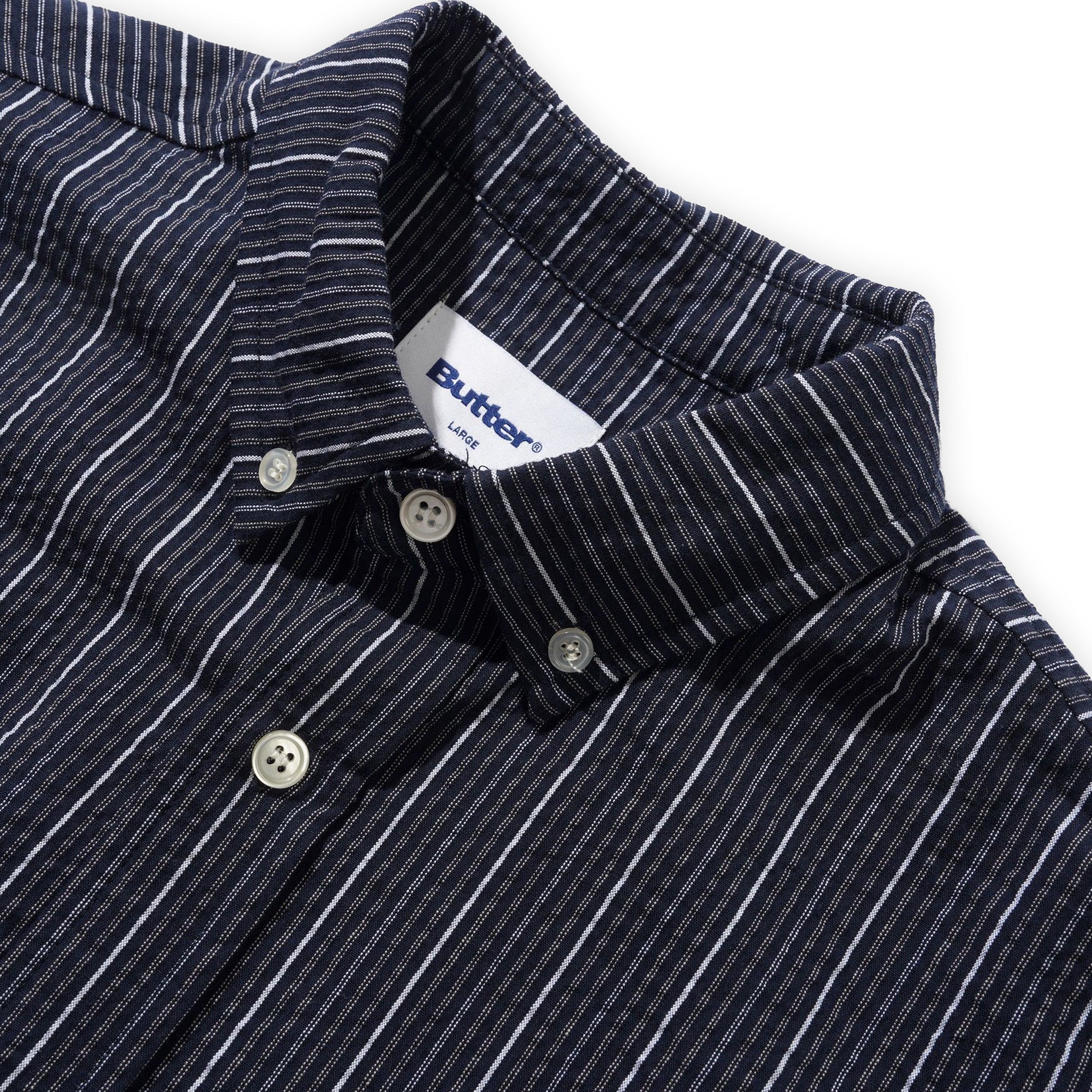 "SEERSUCKER" SHIRT (NAVY)