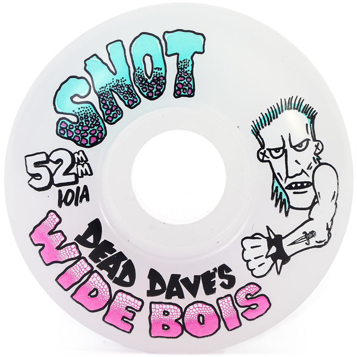 SNOT WHEELS - DEAD DAVE'S "WIDE BOYS" WIDE BOY WHEELS (NATURAL - 101A - 52MM)