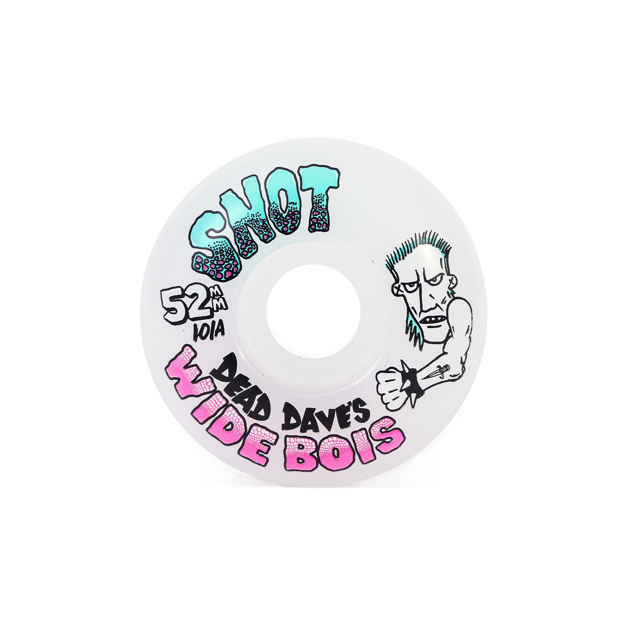 DEAD DAVE'S "WIDE BOYS" WIDE BOY WHEELS (NATURAL - 101A - 52MM)