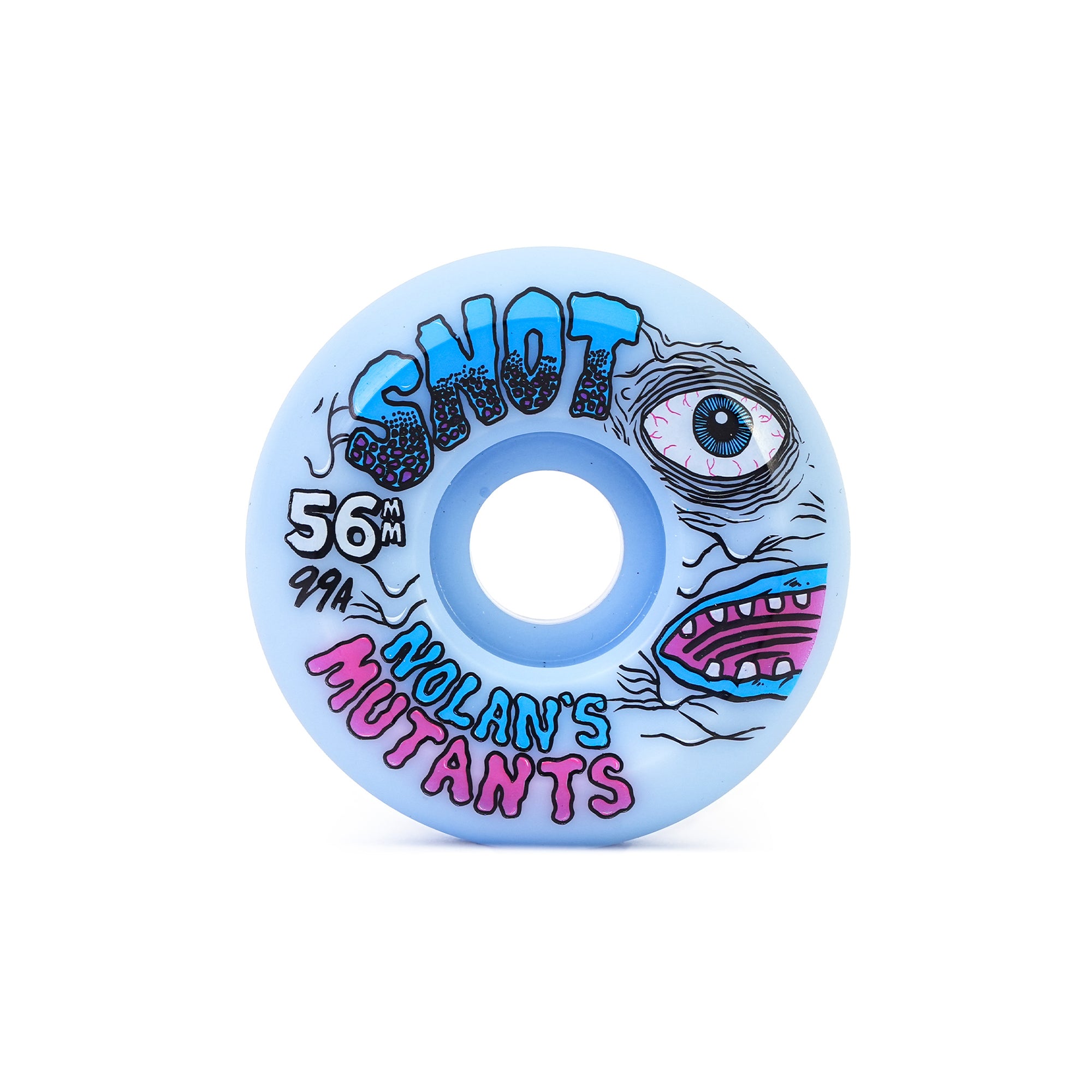 NOLAN'S "MUTANTS" CONICAL WHEELS (ICE BLUE - 99A - 56MM)