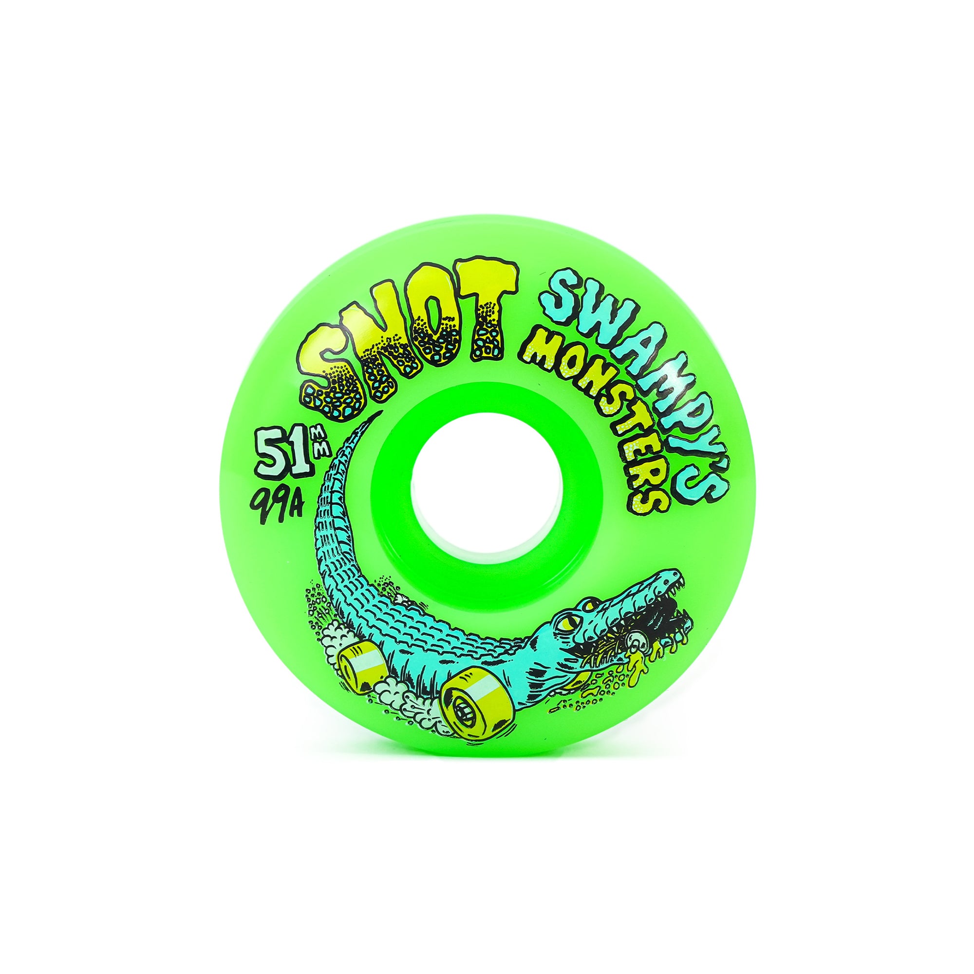 SWAMPY'S "MONSTERS" CLASSIS WHEELS (NEON GREEN - 99A - 51MM)