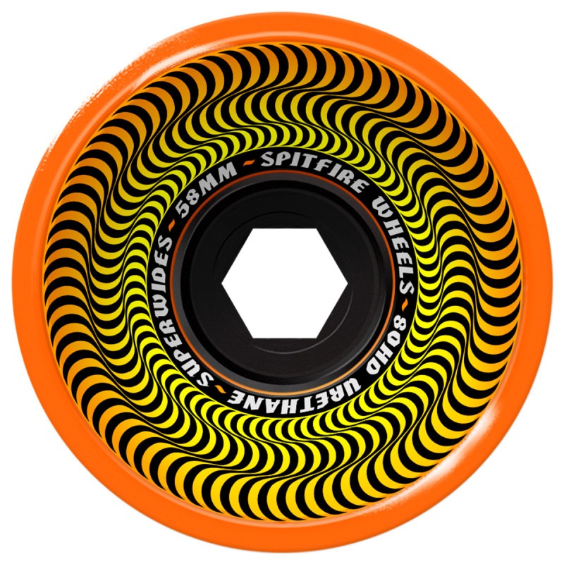 "SUPERWIDES" ORANGE WHEELS (58MM - 80HD)