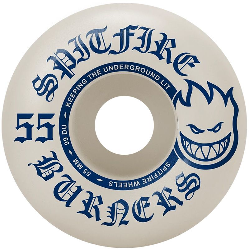 SPITFIRE WHEELS - "BURNERS" BIGHEAD SHAPE WHEELS (BURNER FORMULA - 99D - 55MM)