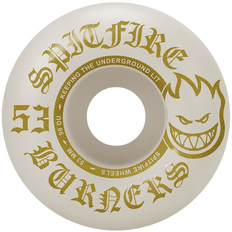 SPITFIRE WHEELS - "BURNERS" BIGHEAD SHAPE WHEELS (BURNER FORMULA - 99D - 53MM)