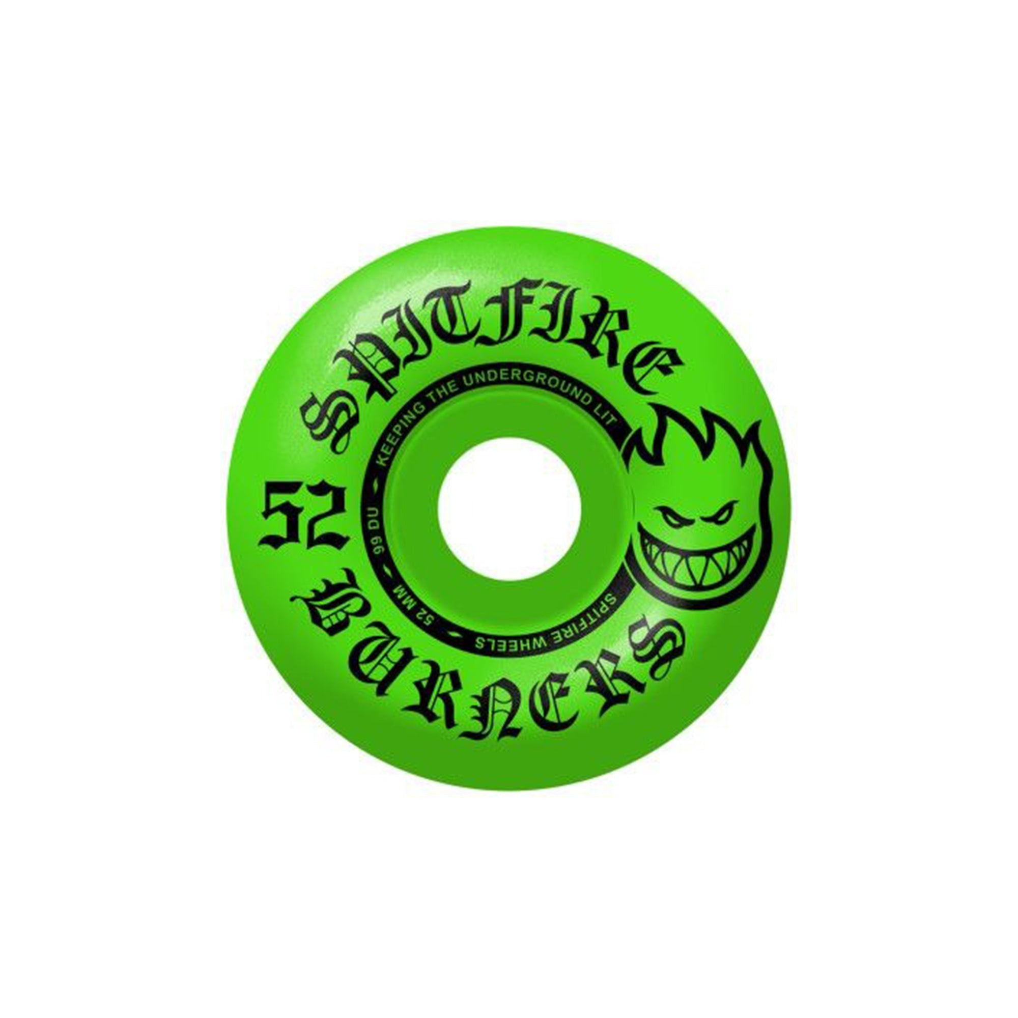 "BURNERS" BIGHEAD SHAPE WHEELS (BURNER FORMULA - 99D - 54MM - GREEN)