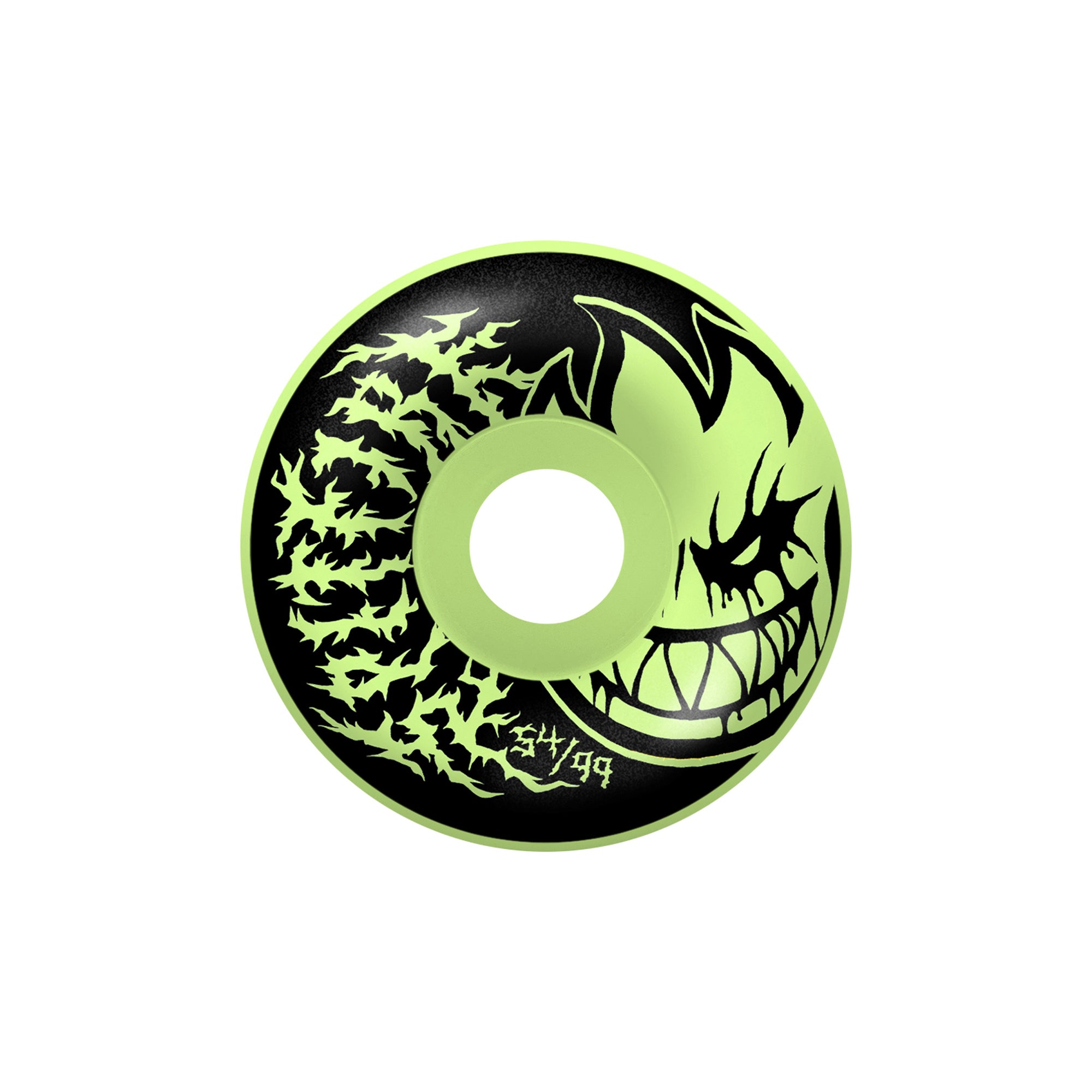 "DEATHMASK II BIGHEAD" RADIAL FULL GLOW IN THE DARK WHEELS (F4 - 99D - 54MM)-1