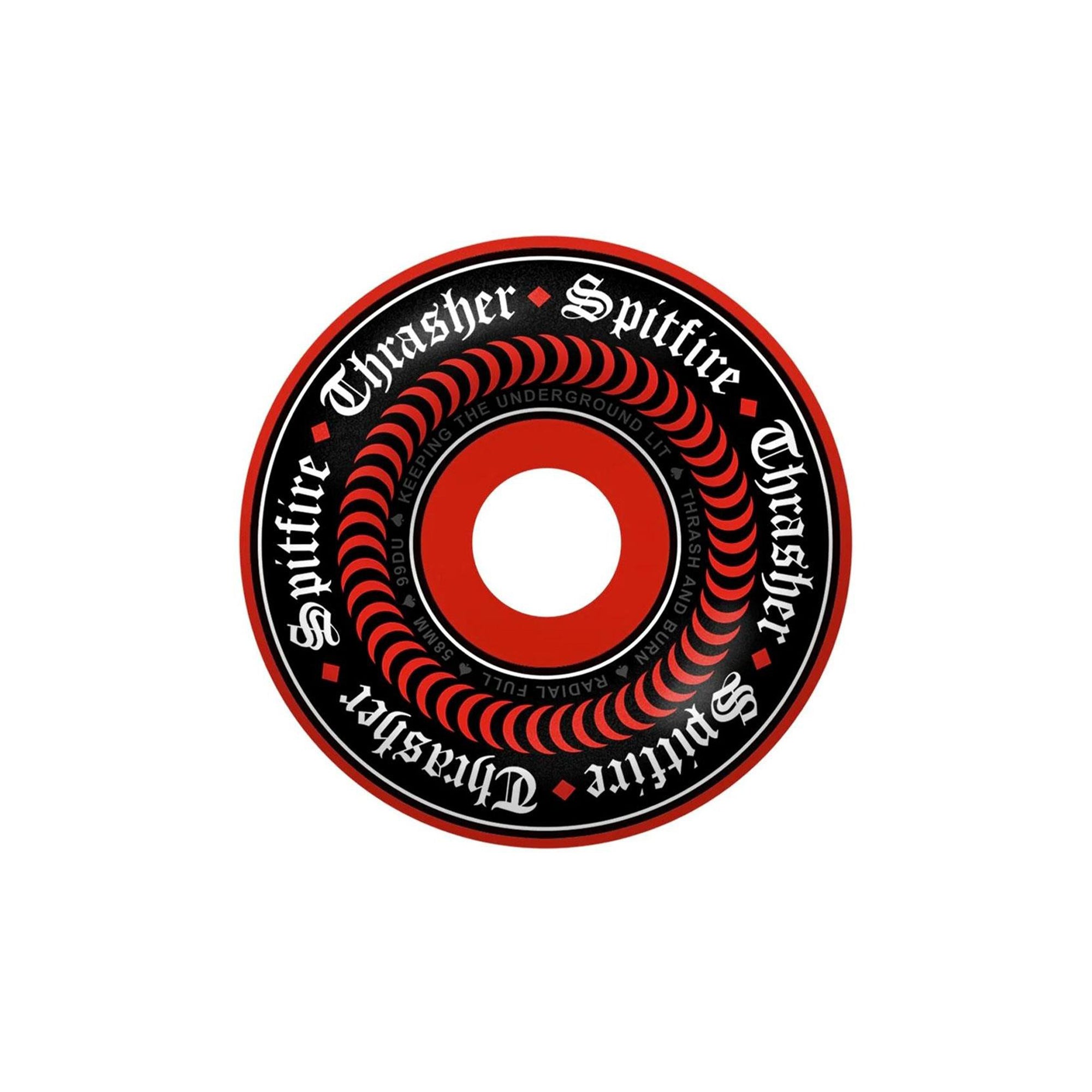 "OATH" RADIAL FULL WHEELS (F4 - 99D - 56MM - RED)