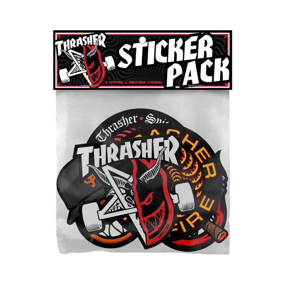 SPITFIRE WHEELS X THRASHER - "THRASHER" STICKER PACK