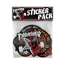 Cargar imagen en el visor de la galería, SPITFIRE WHEELS X THRASHER - &quot;THRASHER&quot; STICKER PACK
