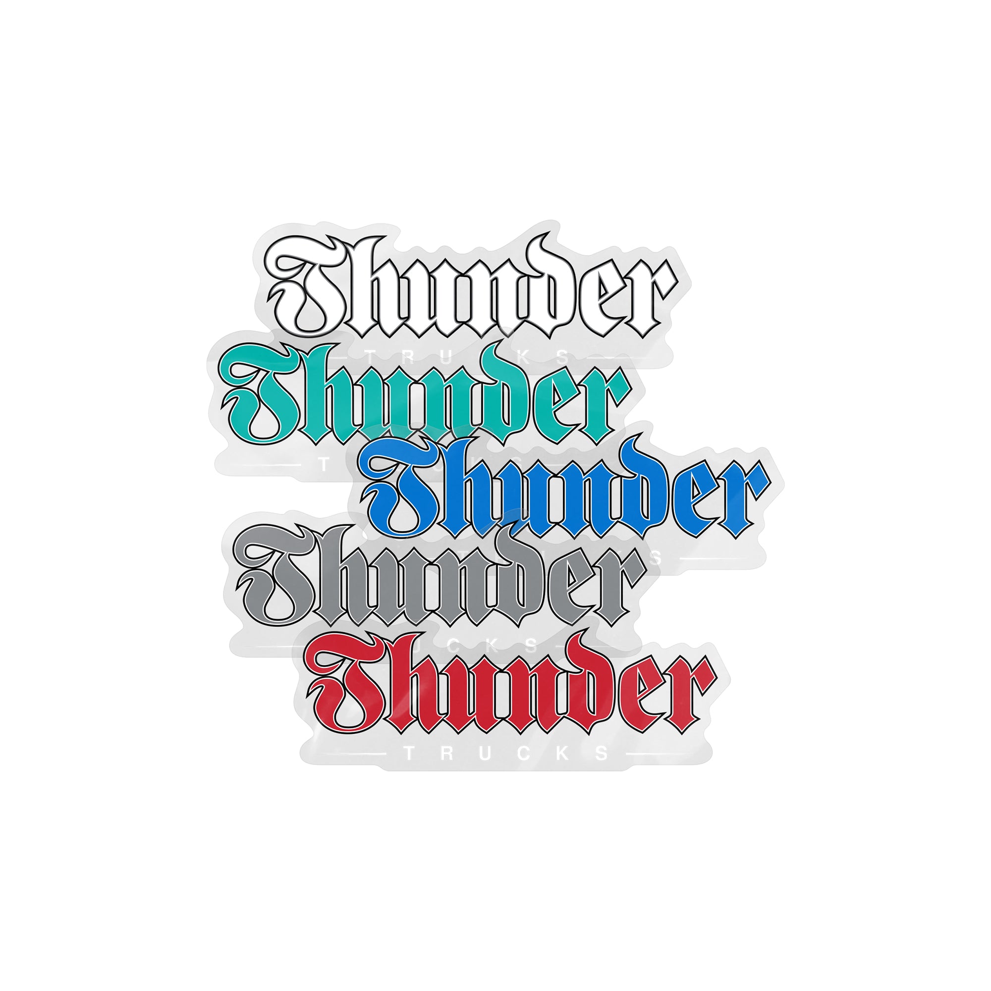 "SCRIPT" LARGE STICKER (VARIOUS COLOURS)